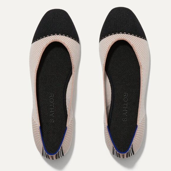 Rothy's The Square Flat in Tuxedo, Size 7.5 - Picture 1 of 16